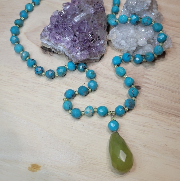 Sterling Silver Turquoise Necklace - Picture 2 of 8